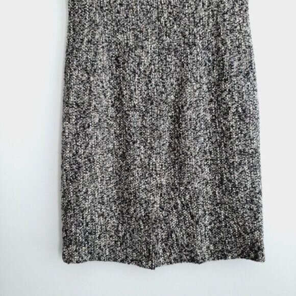 TALBOTS Tweed Sheath Dress Woven Tweed Style Fabric Grey Sz 10 - Picture 11 of 14